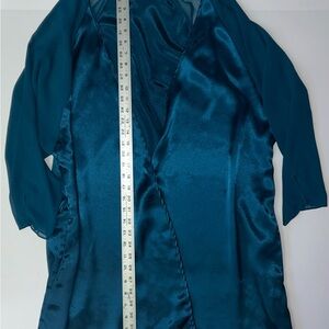 Victoria's Secret Deep Teal Satin Slip Dress